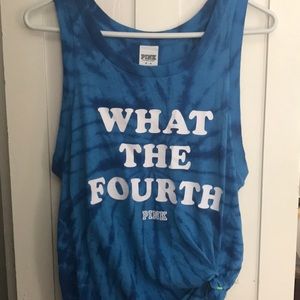 PINK 4th of July tank